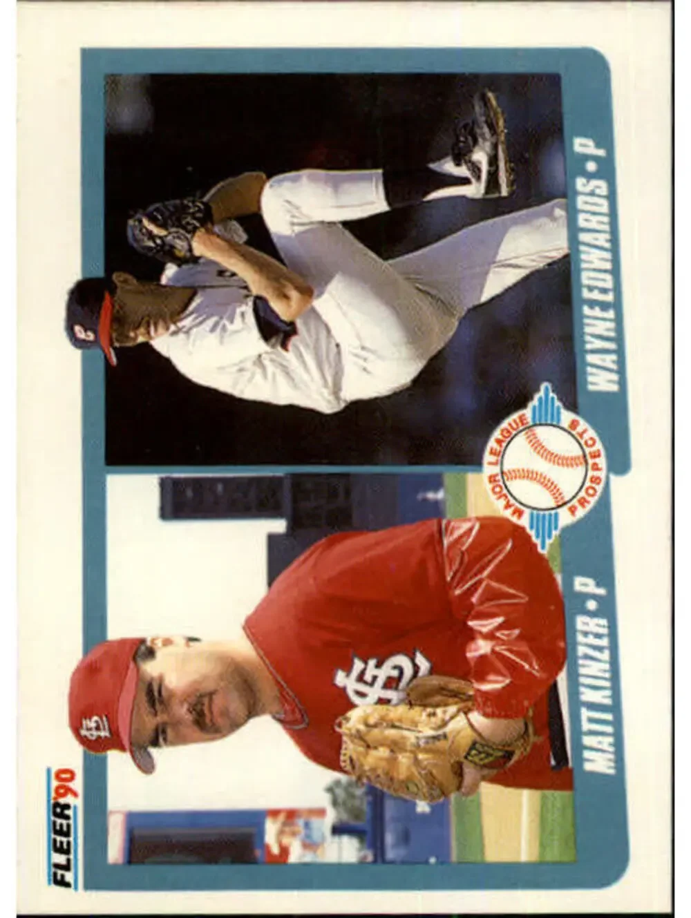 1990 Matt Kinzer / Wayne Edwards Fleer Baseball Card #652